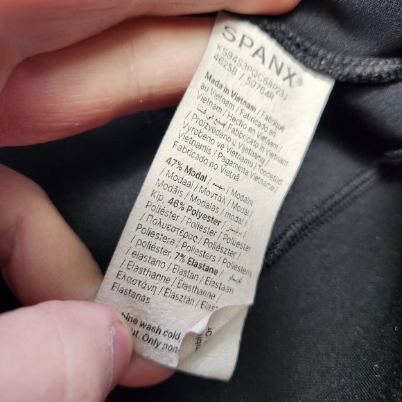 Spanx Hoodie Women XL Air Essential Full Zip Sweatshirt Modal Blend Stretch - Picture 7 of 11